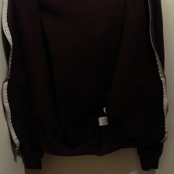 American Apparel in Burgundy/maroon Zipper Sweater - Picture 6 of 7